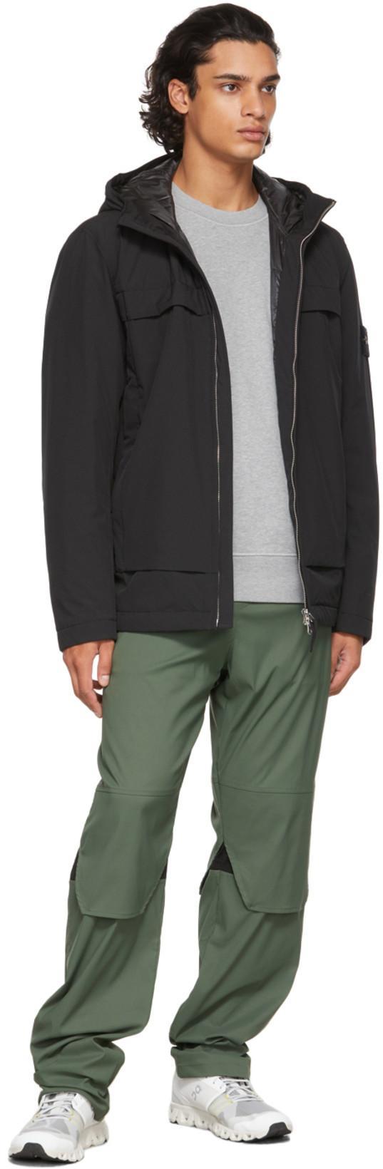 STONE ISLAND Grey Wool Sweater With Logo