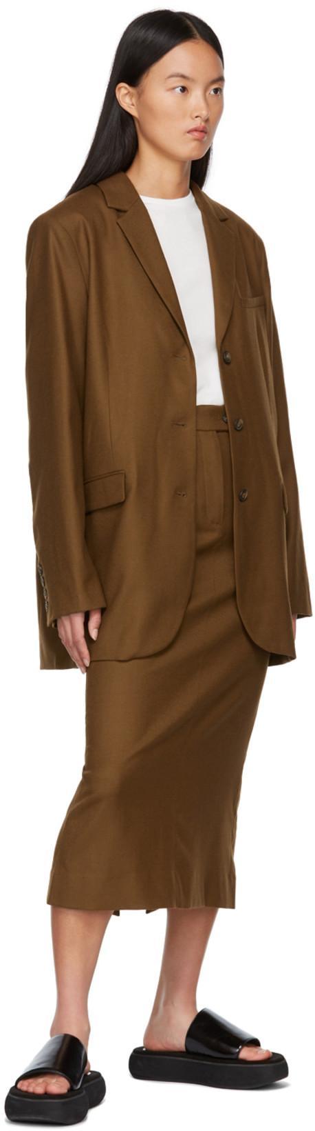 TOTÊME Toteme Monogram Embroidered Curved T Shirt In White