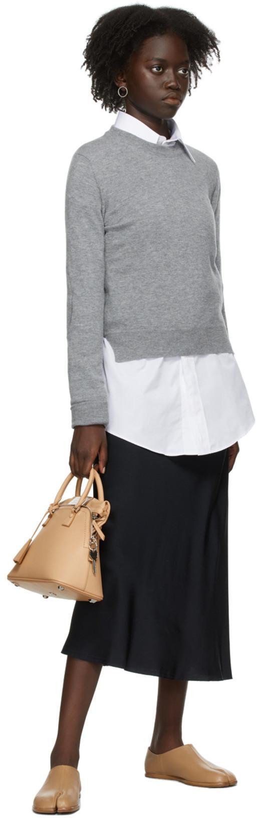 MAISON MARGIELA Long-sleeve Plain Organic Cotton Shirt In White