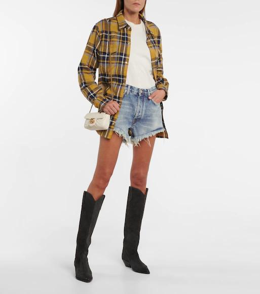 ISABEL MARANT Denvee Suede Leather Boots In Animal Print