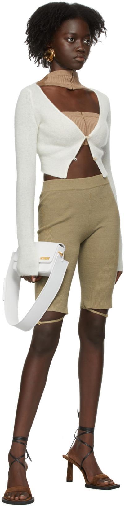 JACQUEMUS Le Cardigan Alzou Mohair And Wool-blend Cardigan In Off White