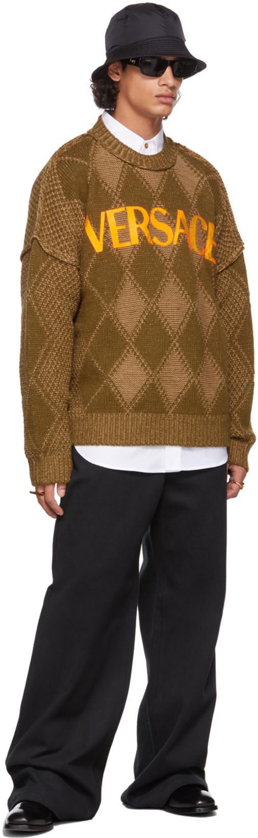 VERSACE Round Medusa Ring In Black-tribute Gold