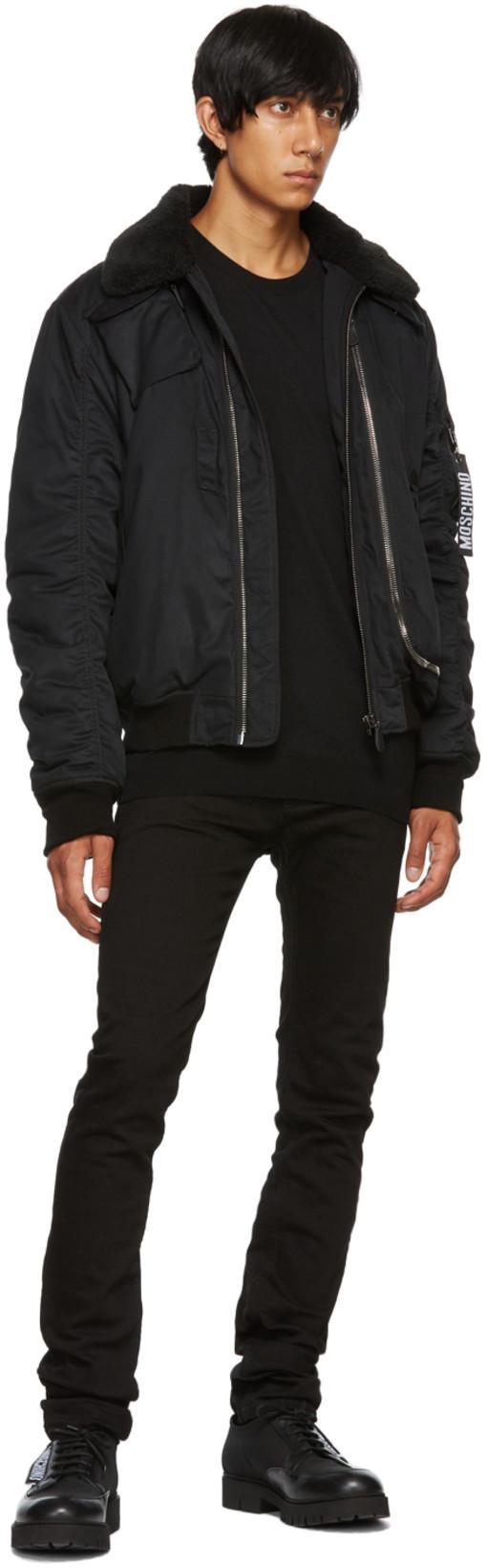 VERSACE Medusa Head-embellished Mid-rise Slim-fit Jeans In Black