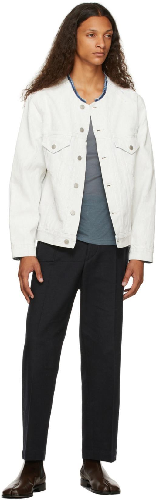 MAISON MARGIELA Jacket In White Crak