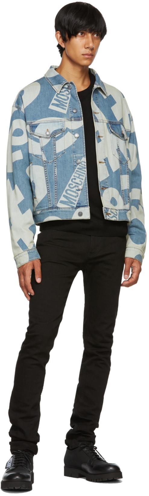 VERSACE Medusa Head-embellished Mid-rise Slim-fit Jeans In Black