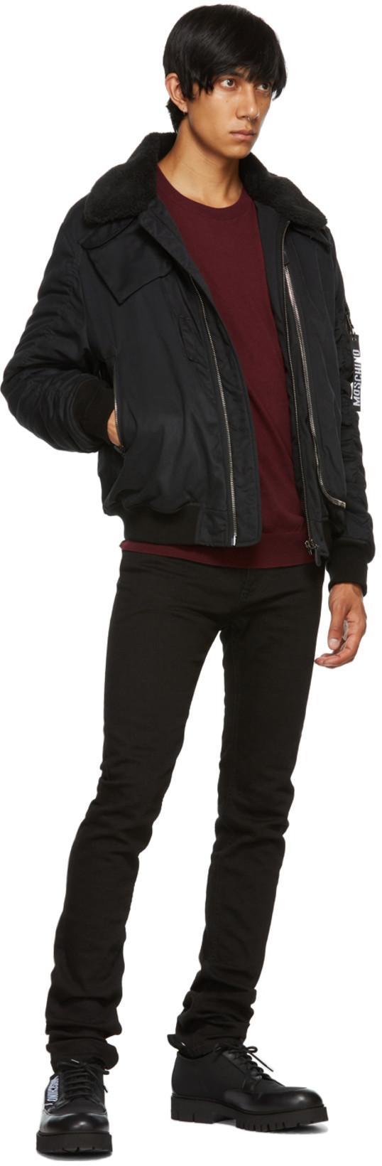 VERSACE Medusa Head-embellished Mid-rise Slim-fit Jeans In Black