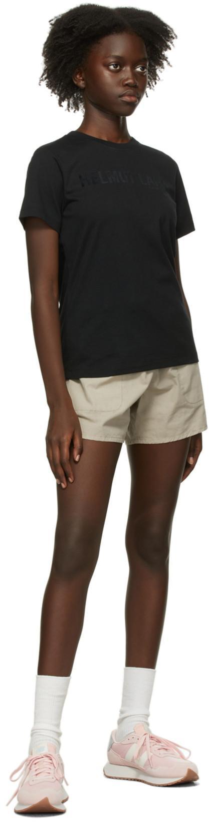 HELMUT LANG Jersey Logo Tee In Black