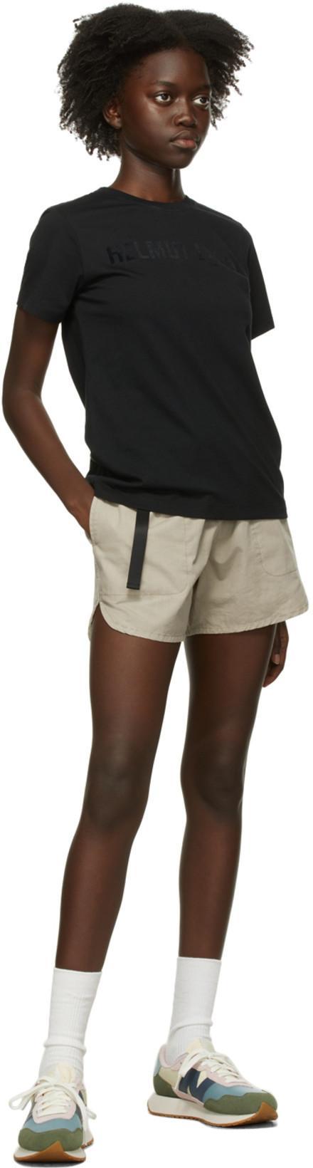 HELMUT LANG Jersey Logo Tee In Black