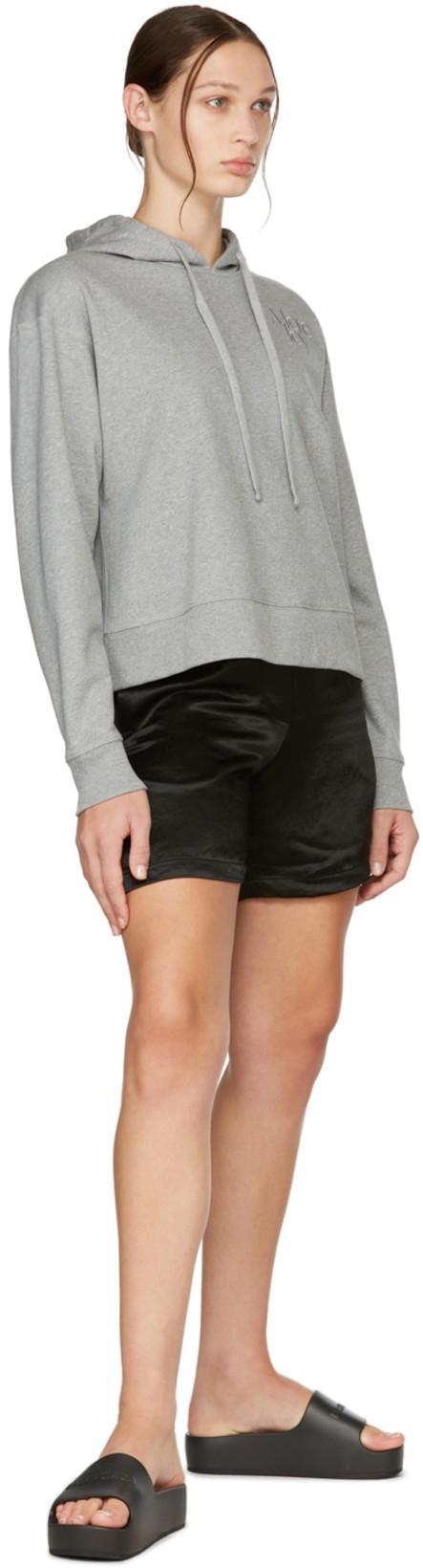 BALENCIAGA Womens Black Mono Platform Rubber Pool Slides 5