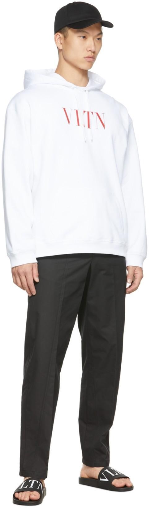 VALENTINO GARAVANI Man Sandals White Size 7 Rubber In Black