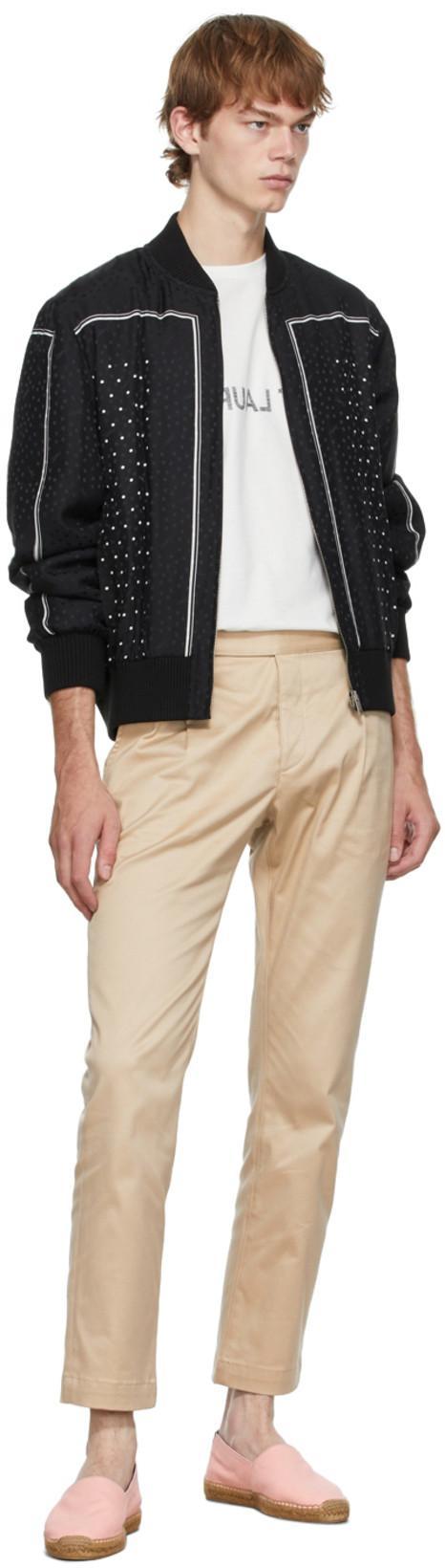 SAINT LAURENT Black Monogram Teddy Bomber Jacket
