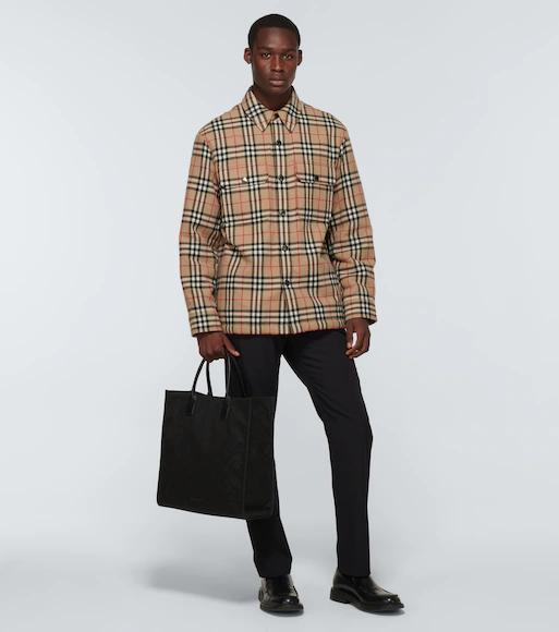 BURBERRY Beige Vintage Check Shirt Jacket In Multicolour
