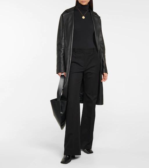 WOLFORD Fitted Turtleneck Bodysuit With Seamless Circular Knit In Black