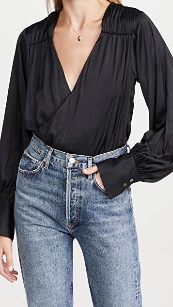 AGOLDE Toni Slim Straight-leg Jeansa In Blue