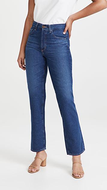 AG The Jean Of Tomorrow Alexxis High Waist Straight Leg Jeans In Blue