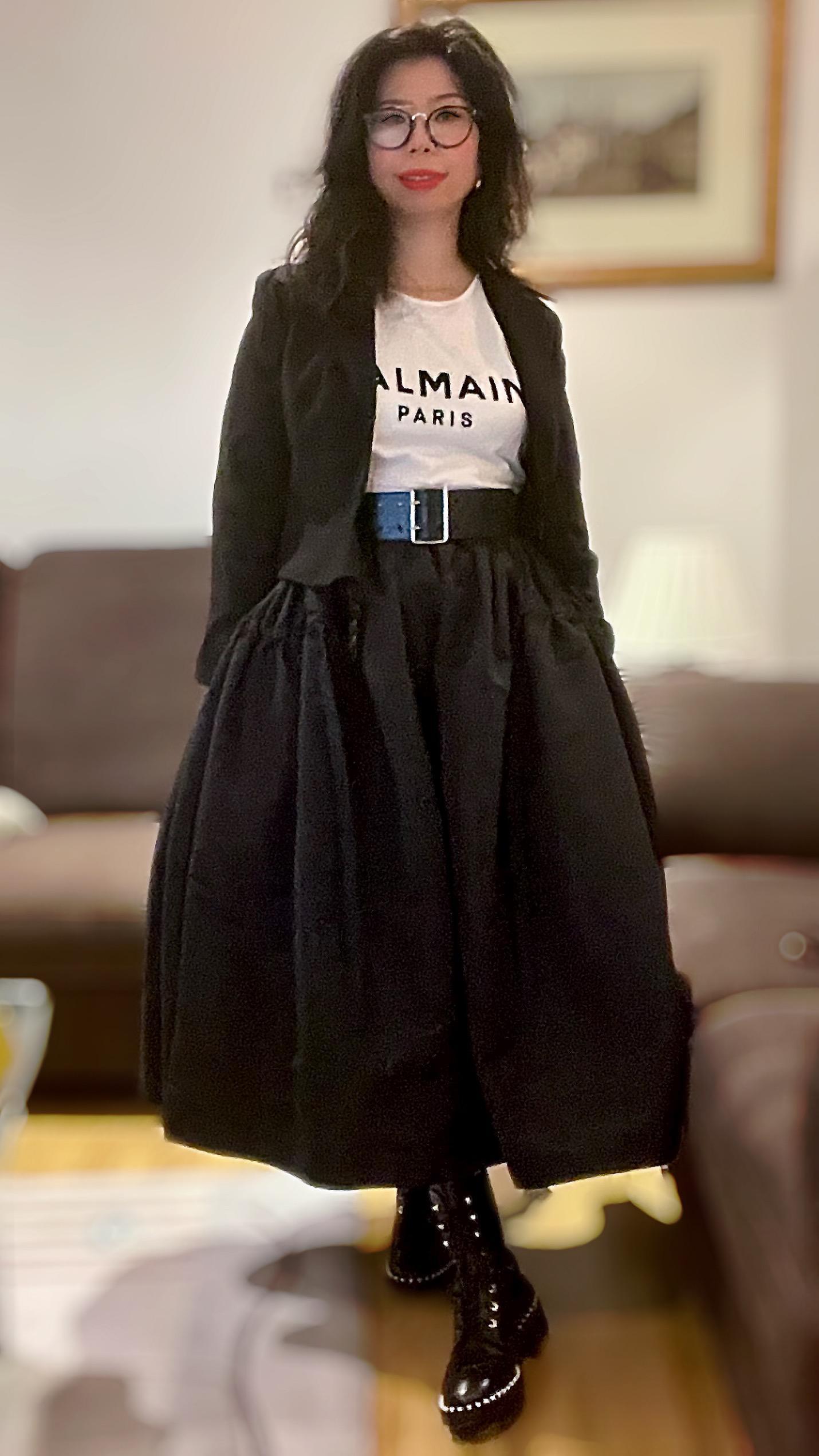 BALMAIN White T-shirt In Multi