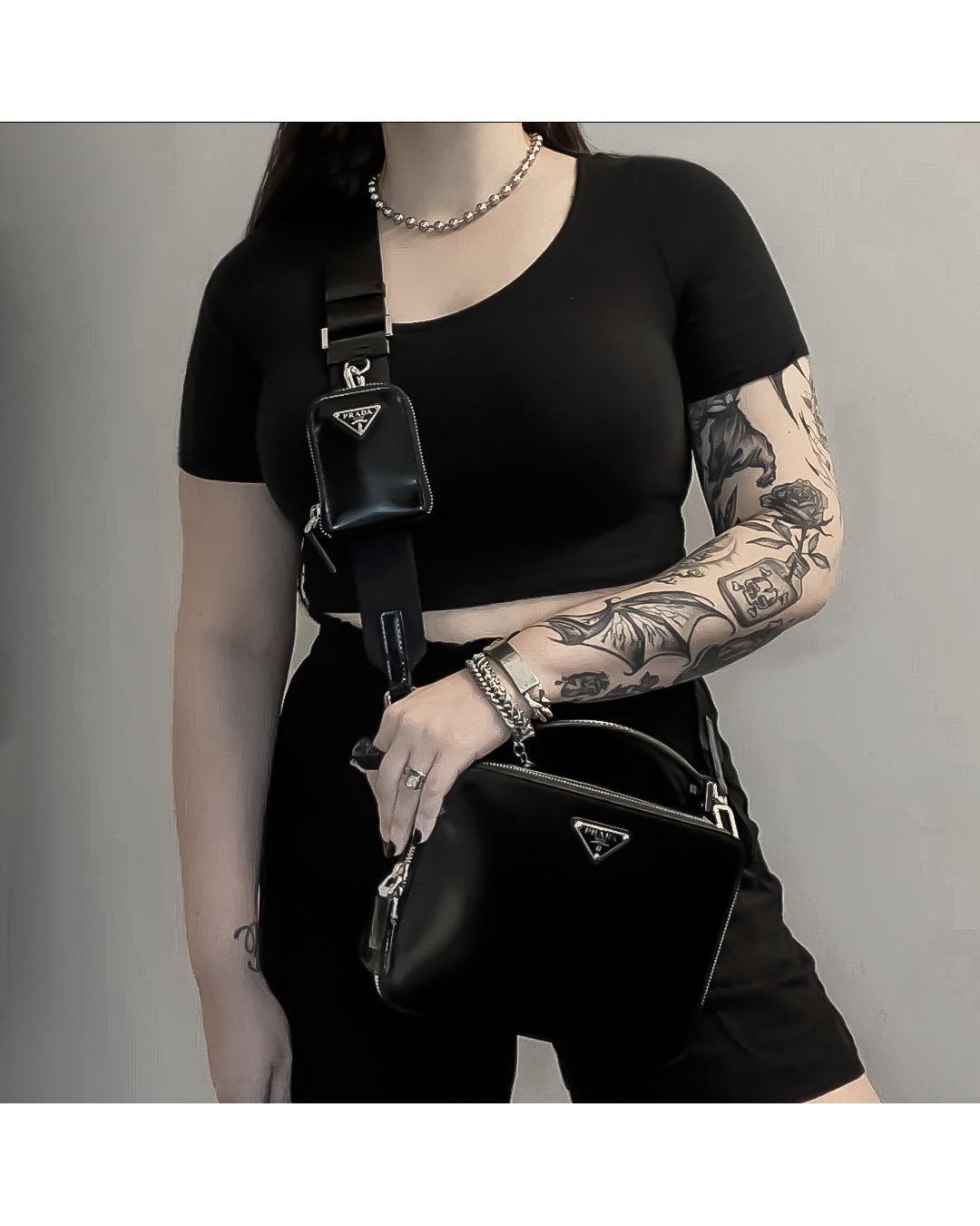 PRADA Black Roof Rack In Re-nylon