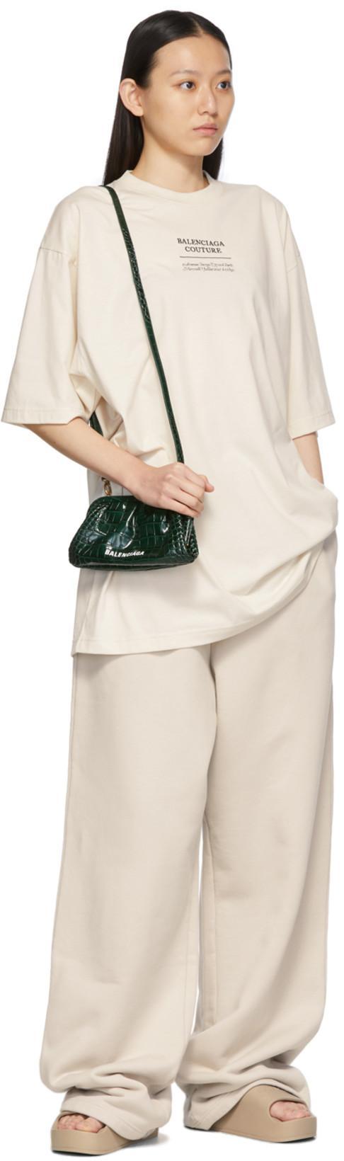 BALENCIAGA Logo-embossed Rubber Flatform Slides In Taupe