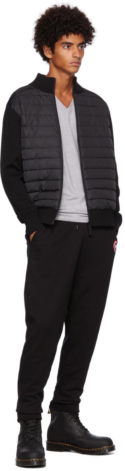 CANADA GOOSE Black Cotton Sweatpants
