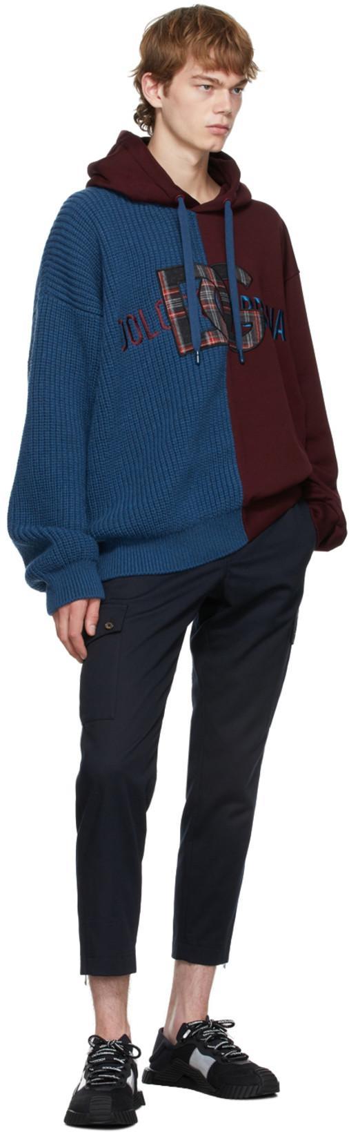 DOLCE & GABBANA Ns1 Slip On Sneakers In Mixed Materials In Black