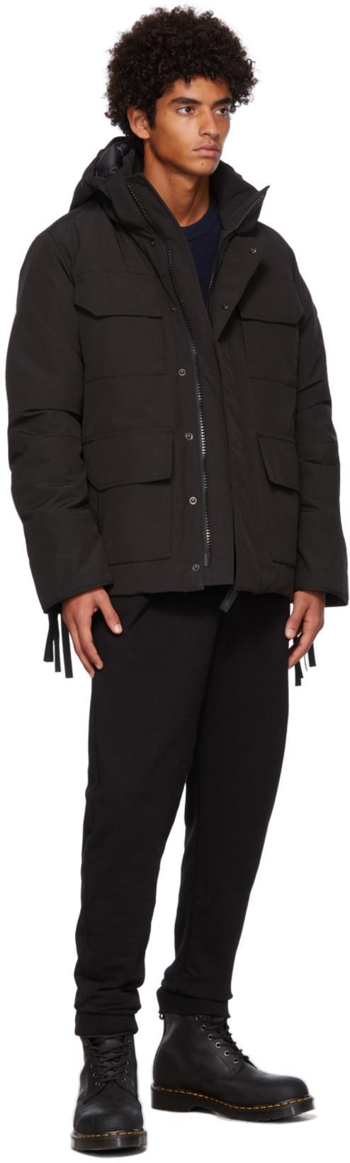 CANADA GOOSE Black Cotton Sweatpants