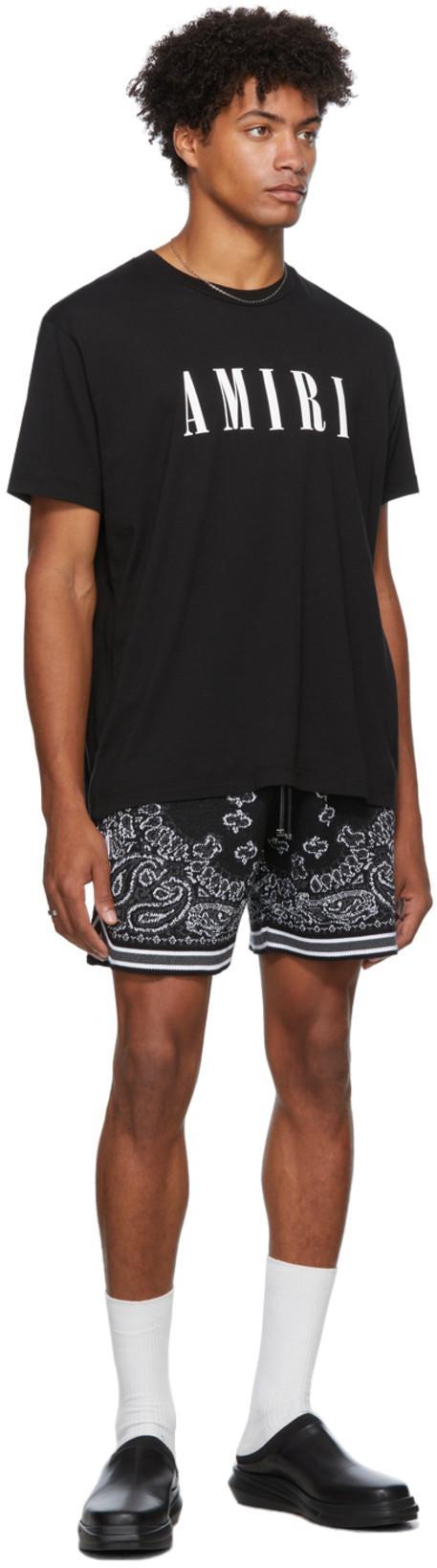 AMIRI Cotton T-shirt With Logo Print In Black