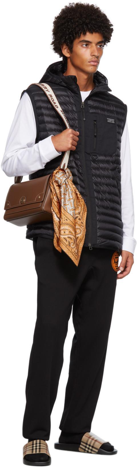 BURBERRY Men Vintage Check Print Slides In Black