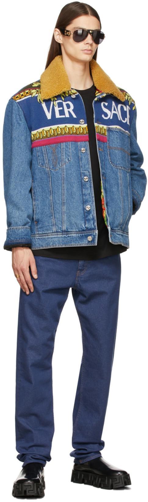 VERSACE Black Cotton T-shirt