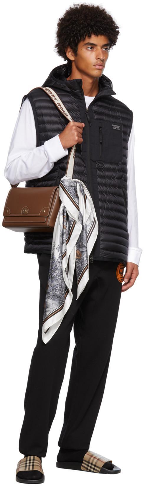 BURBERRY Men Vintage Check Print Slides In Black