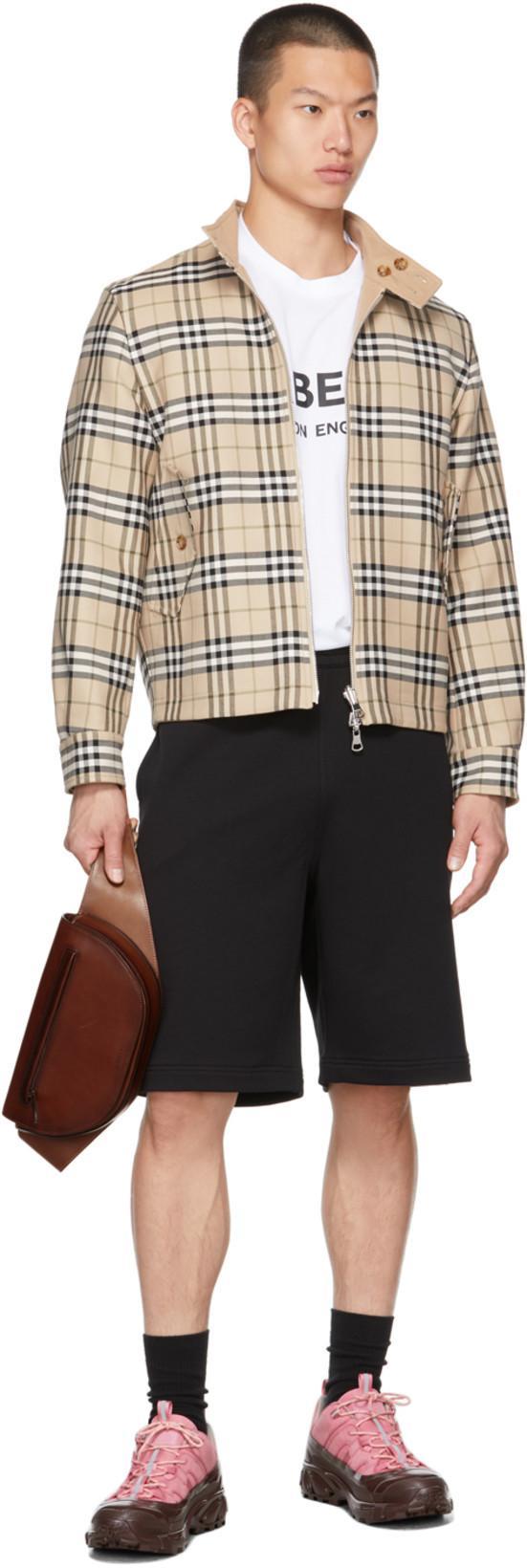 BURBERRY Logo Print Cotton Oversized T-shirt In White