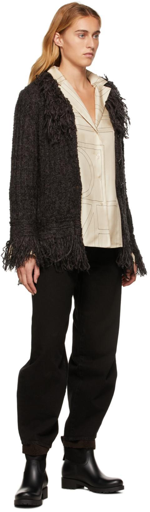 TOTÊME Toteme Monogram Embroidered Pajama Pants In Multi