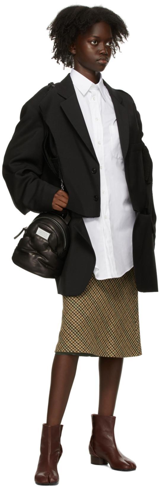 MAISON MARGIELA Long-sleeve Plain Organic Cotton Shirt In White