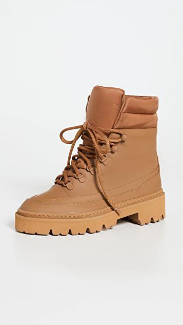 ANINE BING Gavin Blue Reservoir High Waist Distressed Nonstretch Ankle Jeans In Light Blue