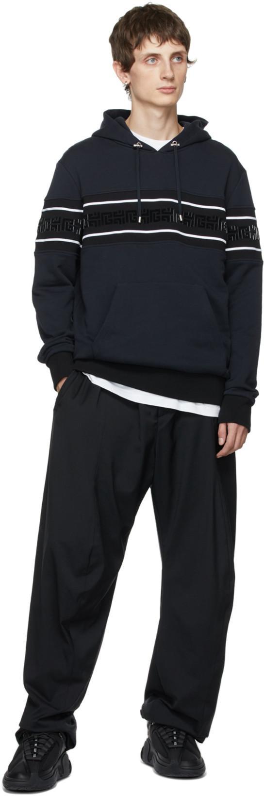 BALENCIAGA Black Nylon Tailored Trousers