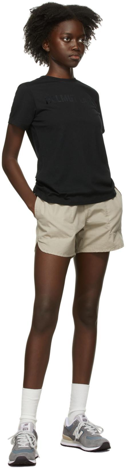 HELMUT LANG Jersey Logo Tee In Black