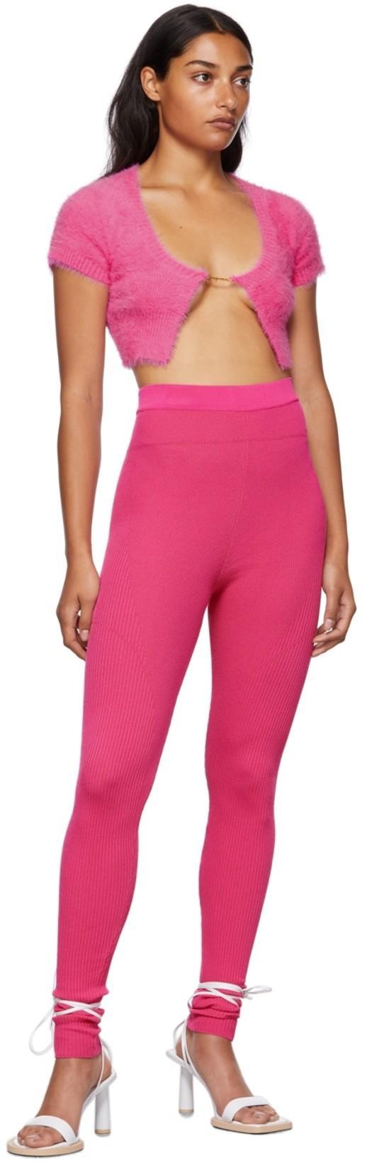 JACQUEMUS La Maille Neve Cardigan In Pink