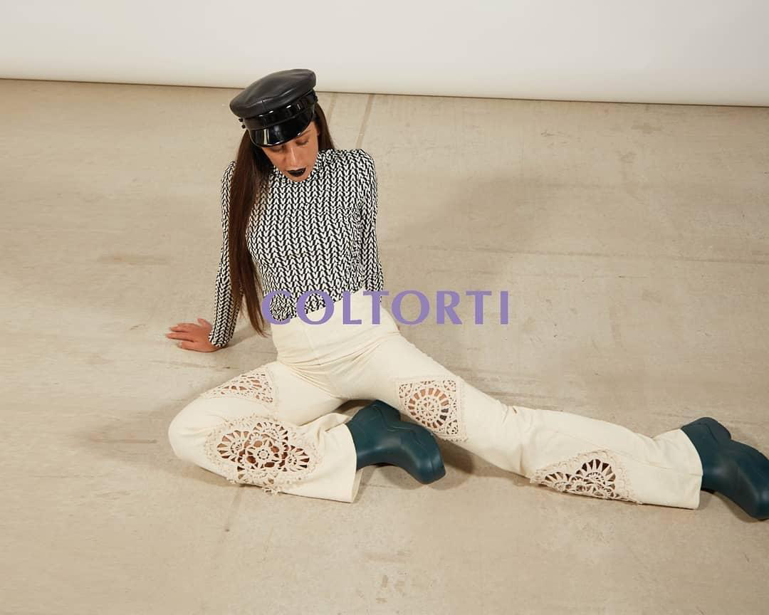 RUSLAN BAGINSKIY Patent Leather-trim Baker Boy Hat In Black