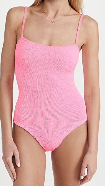 HUNZA G Petra One-piece Swims In Pink