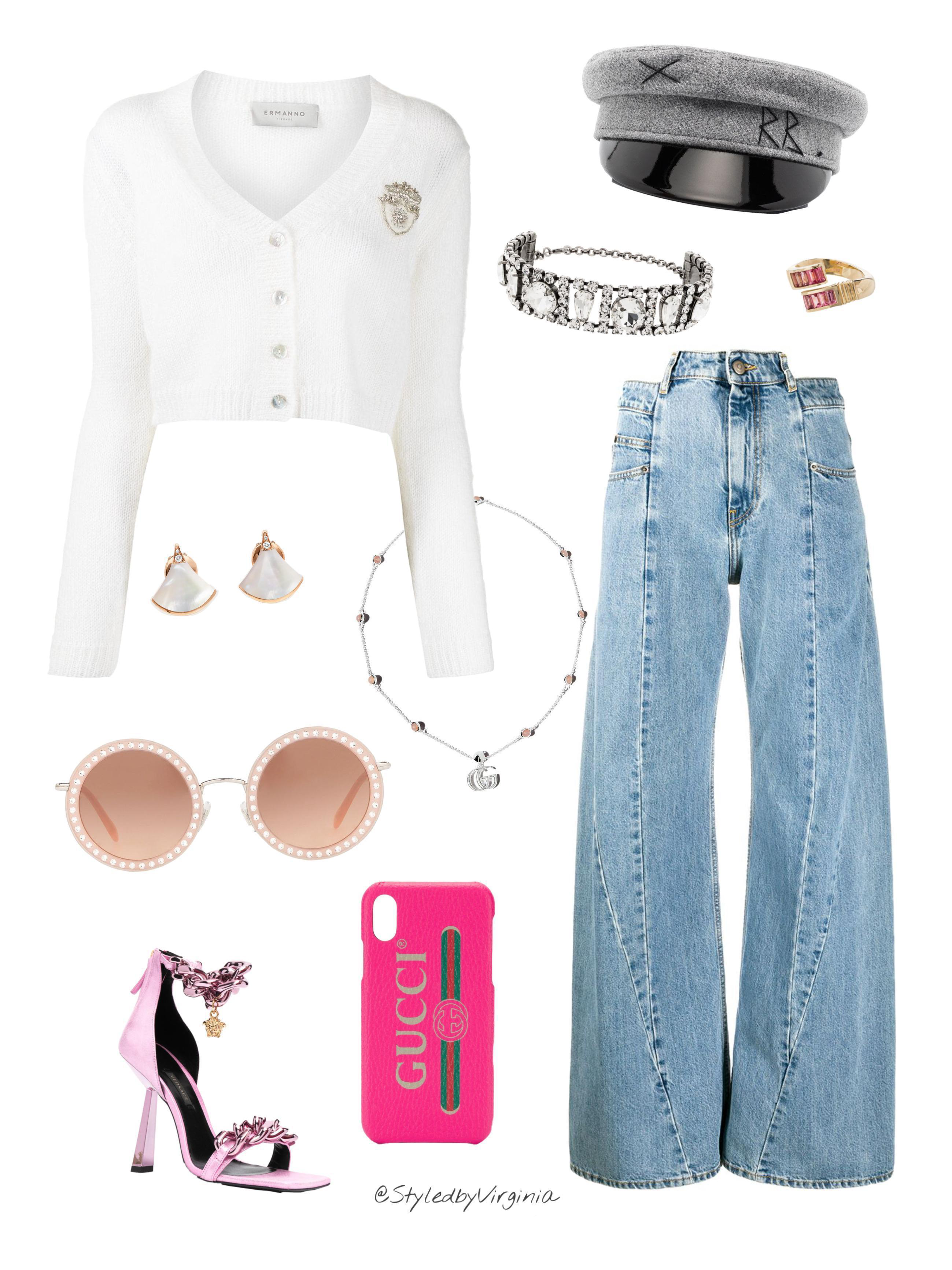 GUCCI Print Iphone 8 Plus Case - Pink