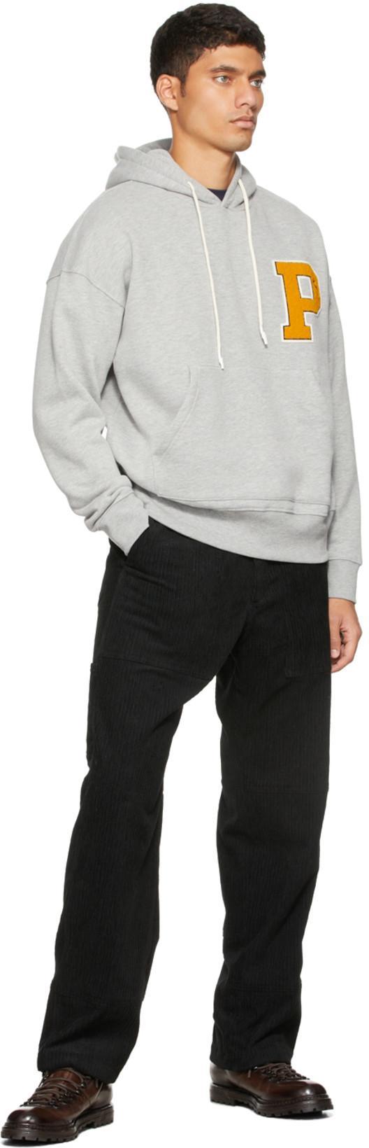 A.P.C. Men Blue Crewneck T-shirt With Logo Embroidered On The Front In Cotton Man