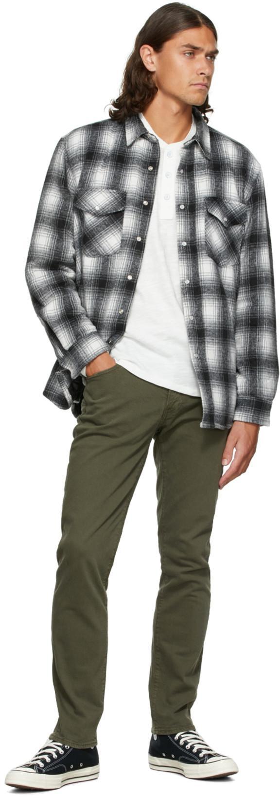 RAG & BONE Classic Slubbed Cotton-jersey Henley T-shirt In White