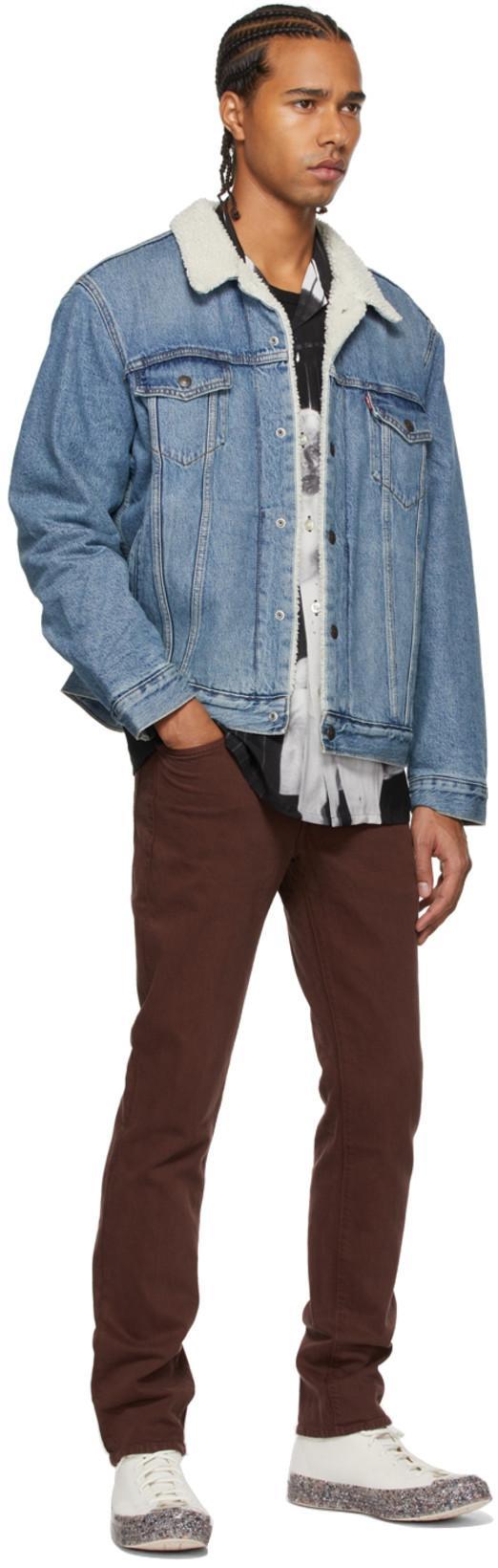 LEVI'S Sherpa Trucker Jacket Blue