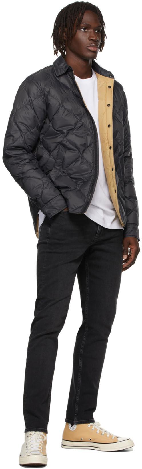 RAG & BONE Dane Quilted Shell Down Overshirt In Dark Grey