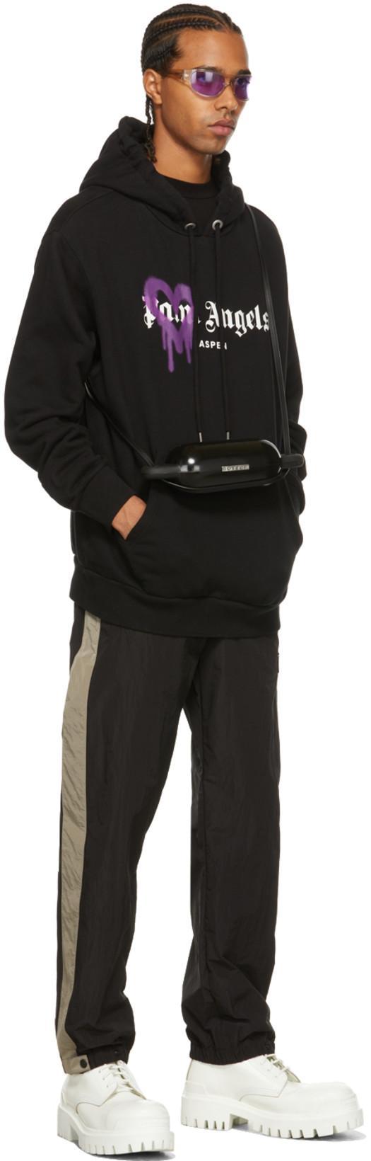 PALM ANGELS Broken Bear Logo Graphic T-shirt In Black