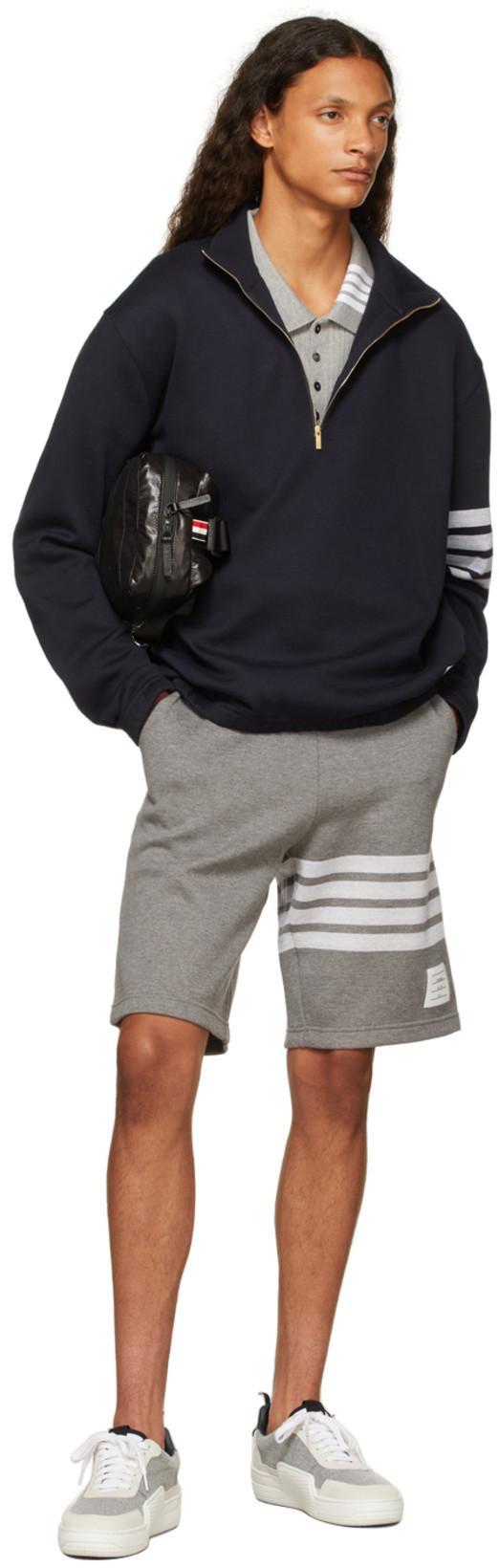 THOM BROWNE Classic Sweat Shorts In Classic Loopback In Gray