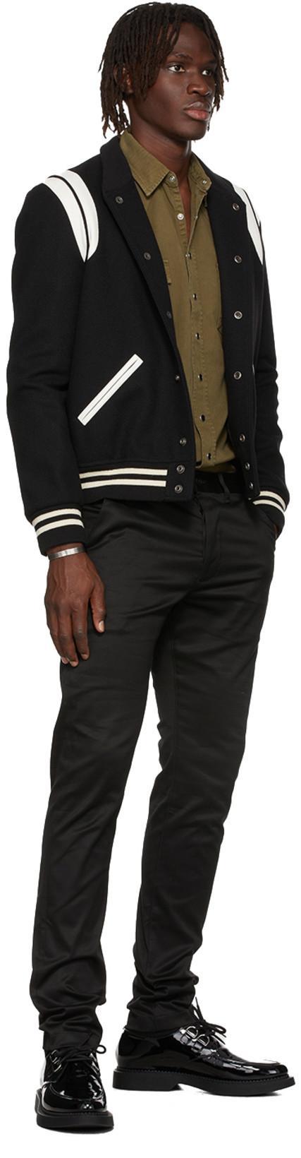 SAINT LAURENT Teddy Jacket In Wool In Black