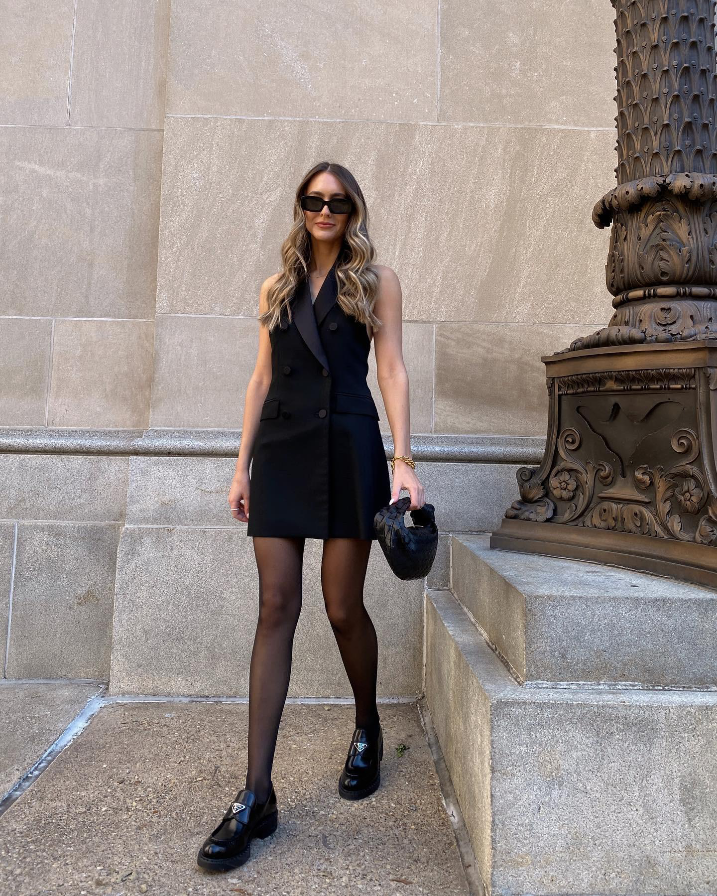 BOTTEGA VENETA The Mini Jodie Tote Bag In Black