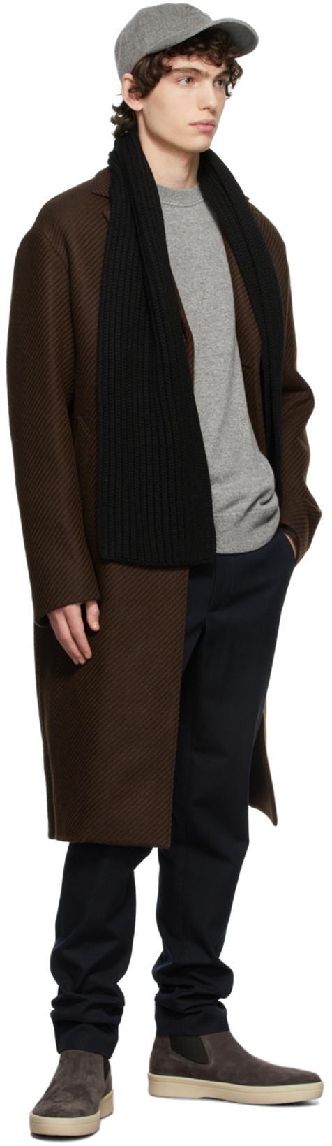 LORO PIANA Logo-embroidered Storm System Baby Cashmere Baseball Cap In Grey