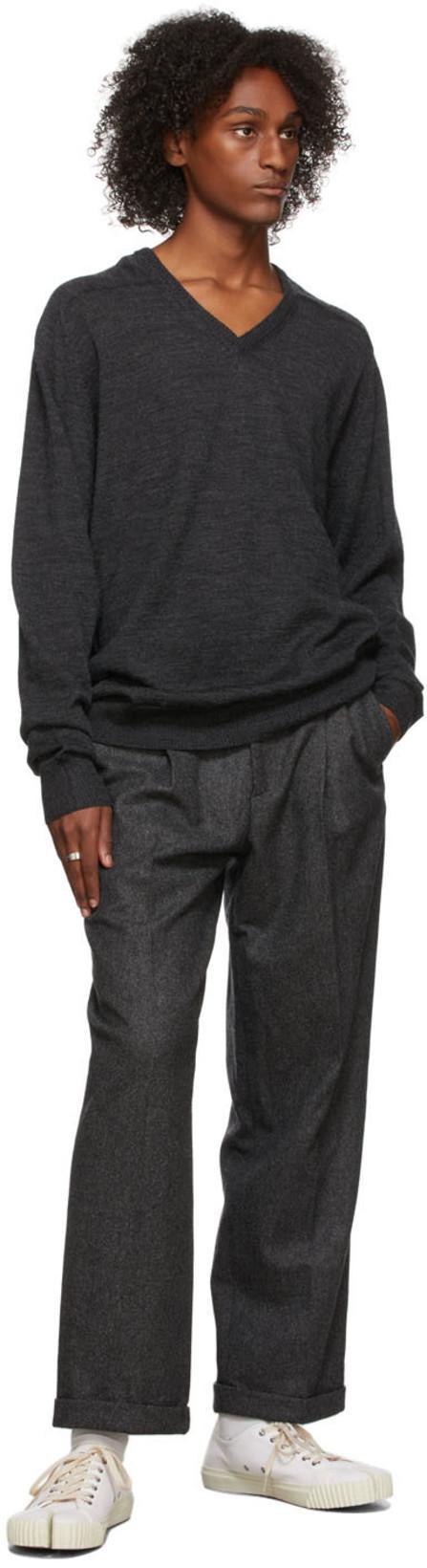 MAISON MARGIELA Minimalist White Low-top Sneakers With Split-toe Design In Animal Print