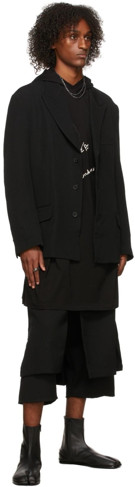 MAISON MARGIELA Black Tabi Leather Ankle Boots In Green